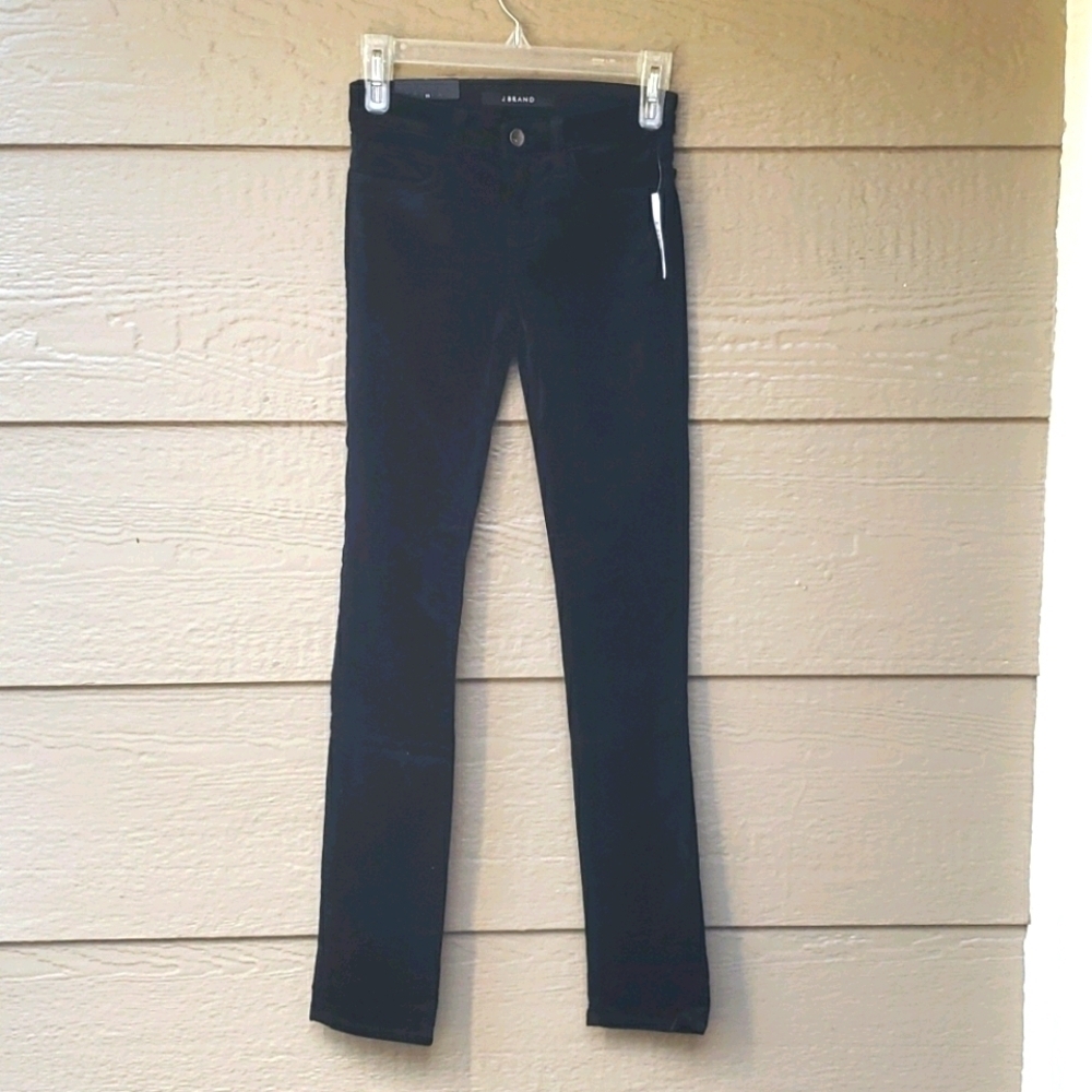 J Brand mid rise Rail jeans in black 23 NWT